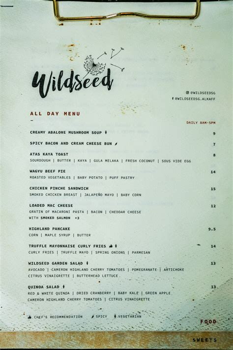 2000 Union Street, , CA 94123 (415) 872-7350 Visit Website. . Wildseed menu calories